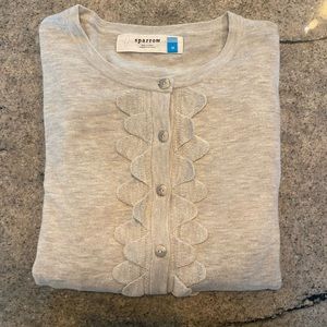 Light Gray Anthropologie Sparrow Cardigan